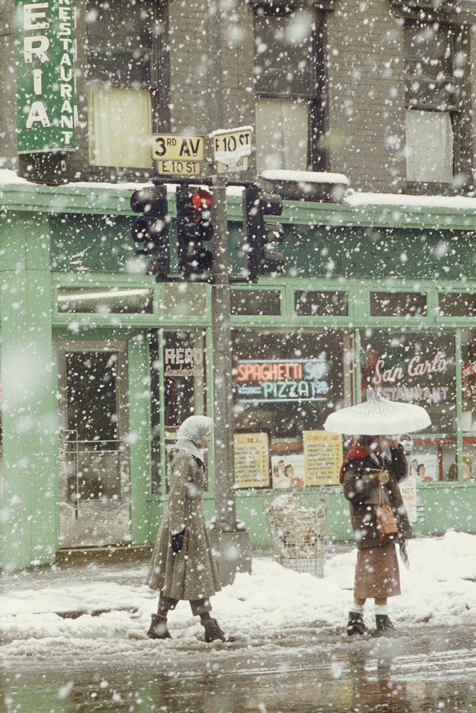 NYcheesy's tweet image. New York Snow ❄️ 
#SaulLeiter 📸