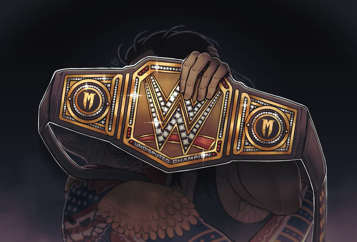 Tried drawing a title belt... 🤫