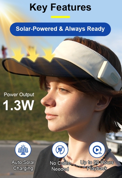 The #solar #Smart #Audio Cap is a new kind of wearable that seamlessly combines solar charging, open-ear audio, and smart connectivity in a clean, modern visor design. Ideal for running, #cycling , hiking, golfing, commuting, or #traveling !
#follo #Gadgets #techno