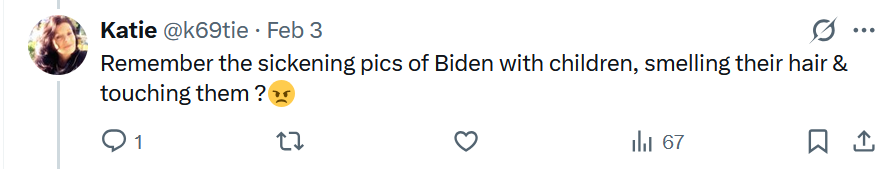 This sick putin lover thinks that sniffing a childs hair is more harmful to children than being blown up by putins bombs or missiles, or being kidnapped from their family &amp; raised by strangers in russia while being indoctrinated into fighting putins future wars.