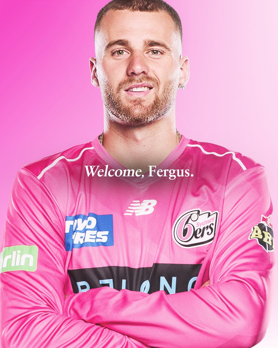 SixersBBL's tweet photo. Locked in. 🔏

Fast bowler Fergus O'Neill signs a two-year deal 🩷

More details at https://t.co/XFOTpJiF9I

#BBL16 https://t.co/7SRuIeMh8W