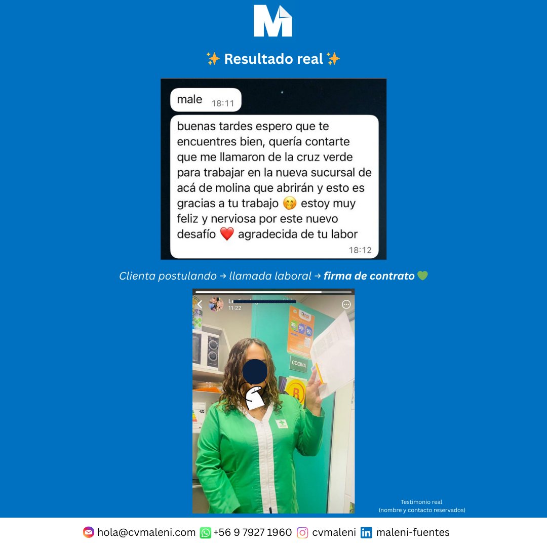 noytumama's tweet photo. Hoy una clienta firmó contrato 💼💚

Detrás hay búsqueda, dudas, nervios… y un CV bien trabajado.

Si estás buscando trabajo y no sabes qué más hacer,
 escríbeme.