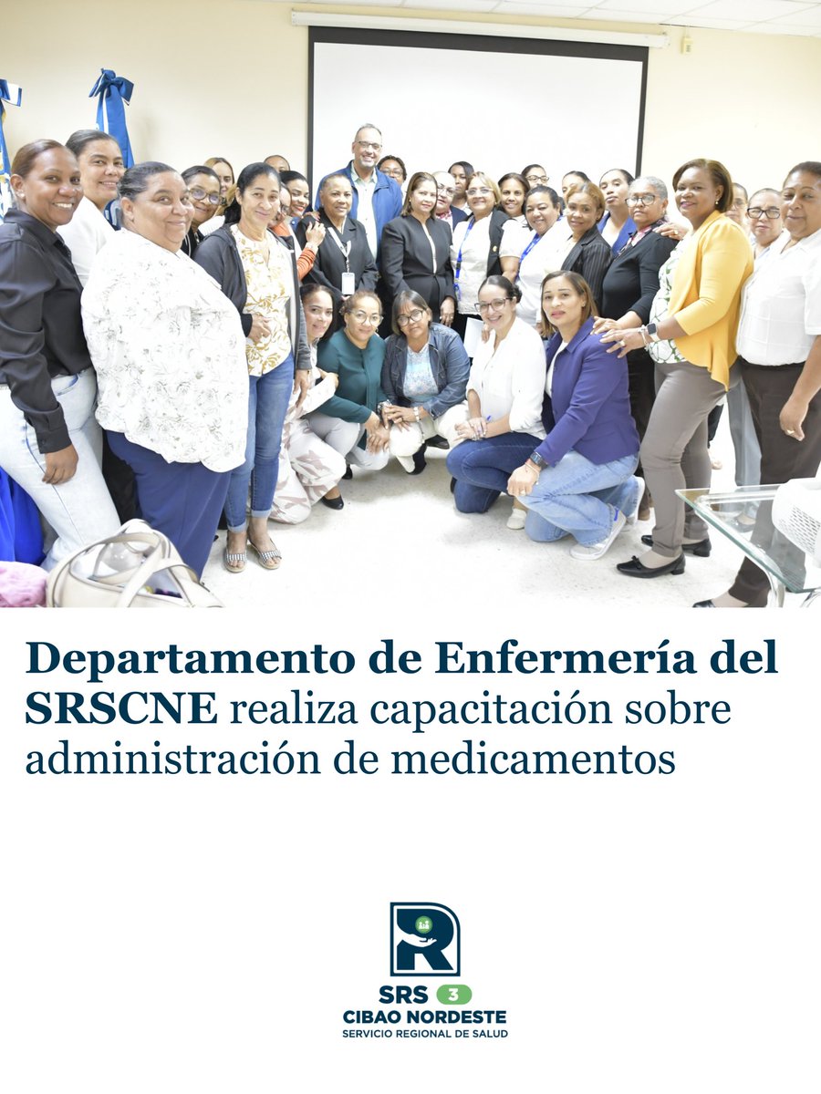 SRSNordeste's tweet photo. El Departamento de Enfermería del Servicio Regional de Salud Cibao Nordeste (SRSCNE) realizó este miércoles una jornada de capacitación y retroalimentación dirigida al personal de enfermería, enfocada en la correcta dosificación y administración de medicamentos. 

#SRSCNE https://t.co/9TdCcU7rSE