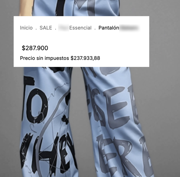 $ 690.800 el look de Pilu de hoy en #LAM, para los cientos de seguidores que estaban preguntando