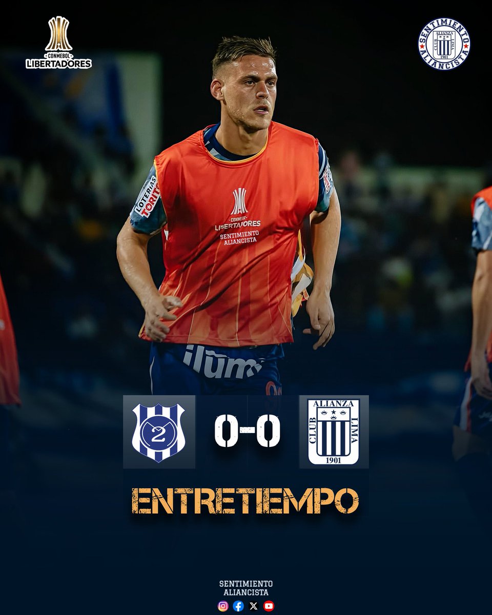 SentiAliancista's tweet photo. ⏱️ ¡FINAL DEL PRIMER TIEMPO! Alianza Lima empata 0-0 ante Dos de Mayo en esta primera mitad.

¿Opiniones? https://t.co/NrlYzAseZa