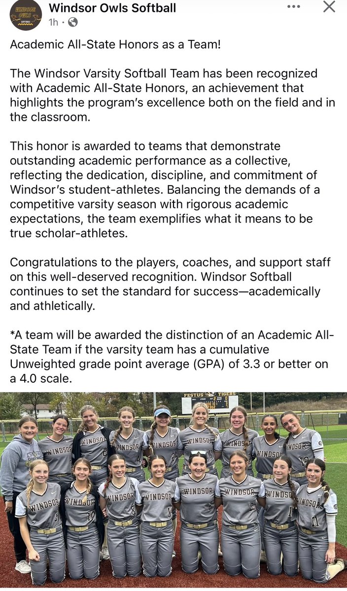 soph_stem23's tweet photo. For the 3rd year in a row, I have been able to receive academic all-state! I am so thankful to have such great coaches that support me on the field and in the classrom! Congrats to my teammates who also received this outstanding award!

@owlssoftball @StlAces6 https://t.co/qvZDamQ2hN