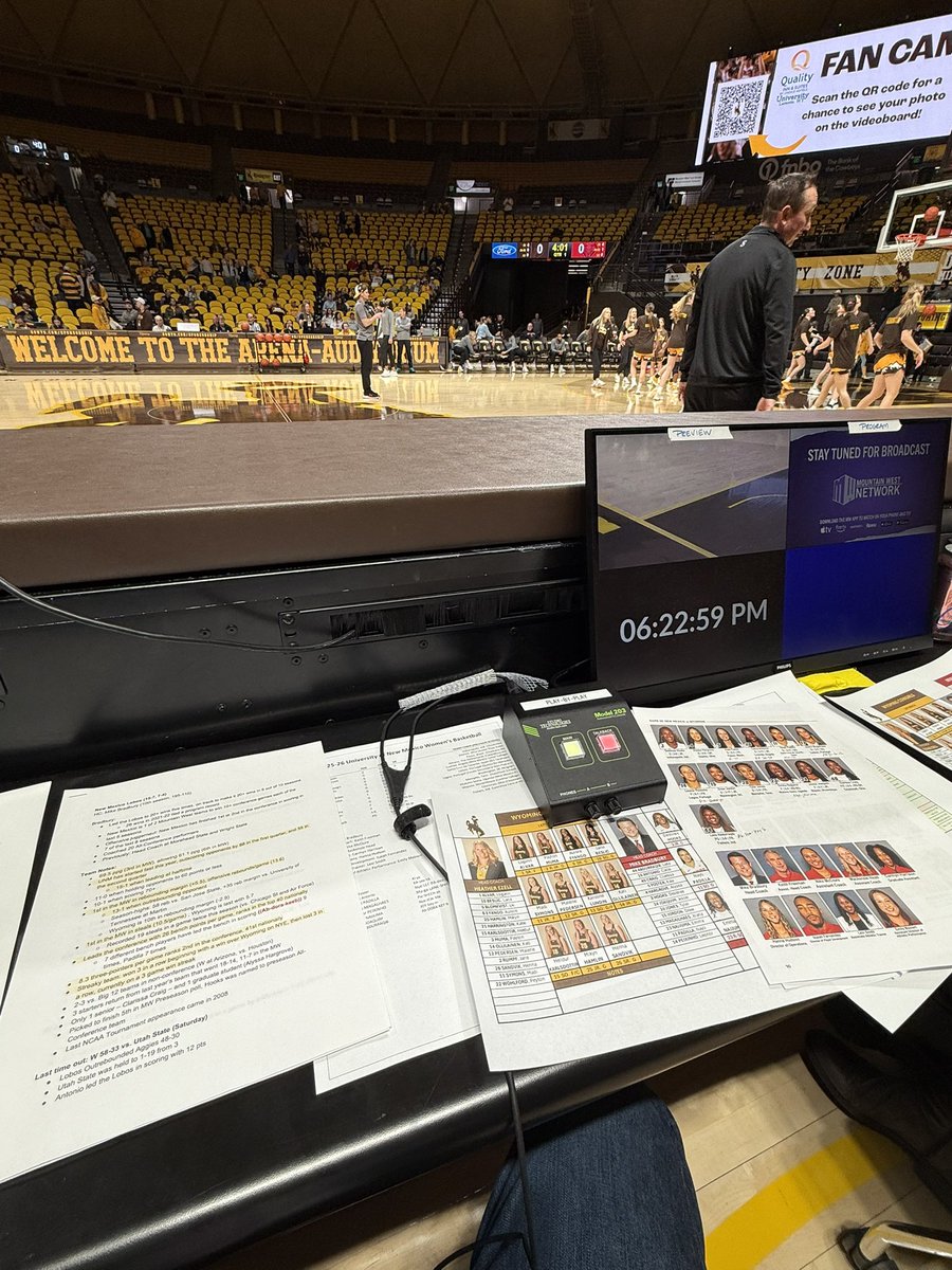 .<a href="/wyo_wbb/">Wyoming Cowgirl Basketball</a> (8-13, 5-7) looks to defend home court tonight against <a href="/UNMLoboWBB/">Lobo Women's Basketball</a> (15-7, 7-4) and even the season series. 

<a href="/MollyMarrin1/">Molly Marrin</a> and I will have the call on the <a href="/MountainWest/">Mountain West</a> Network at 6:30! 

themw.com/news/2026/01/2…