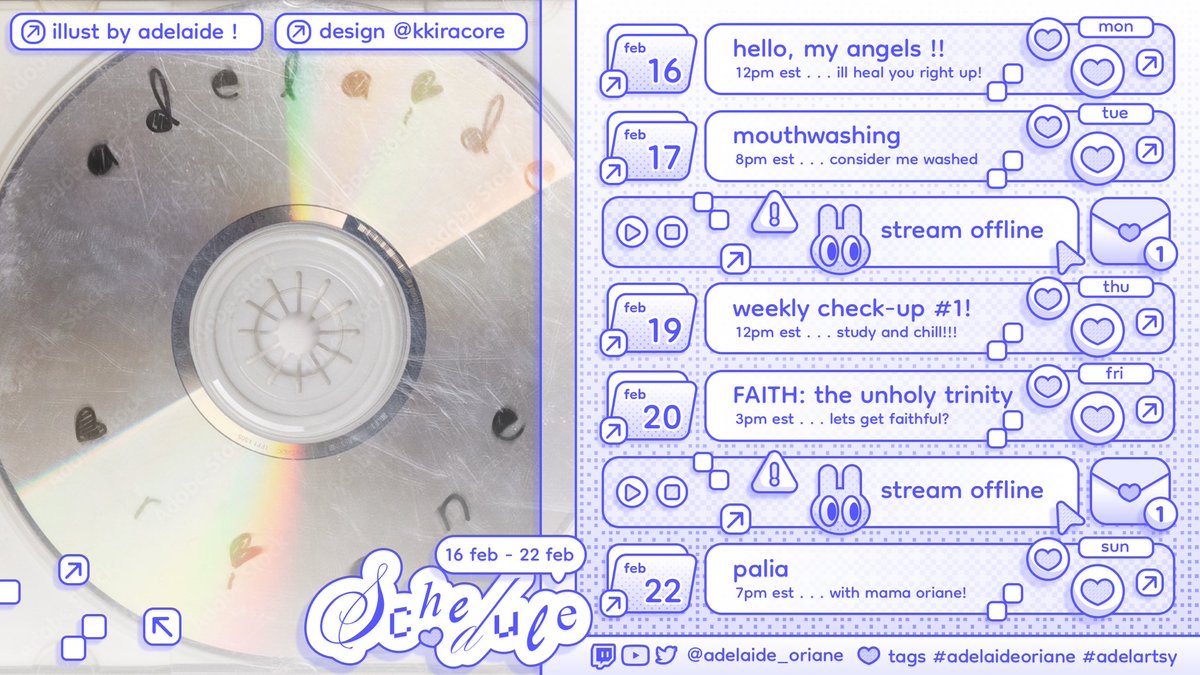adelaide oriane ! 💿💉 { INDIE VTUBER } tweet media