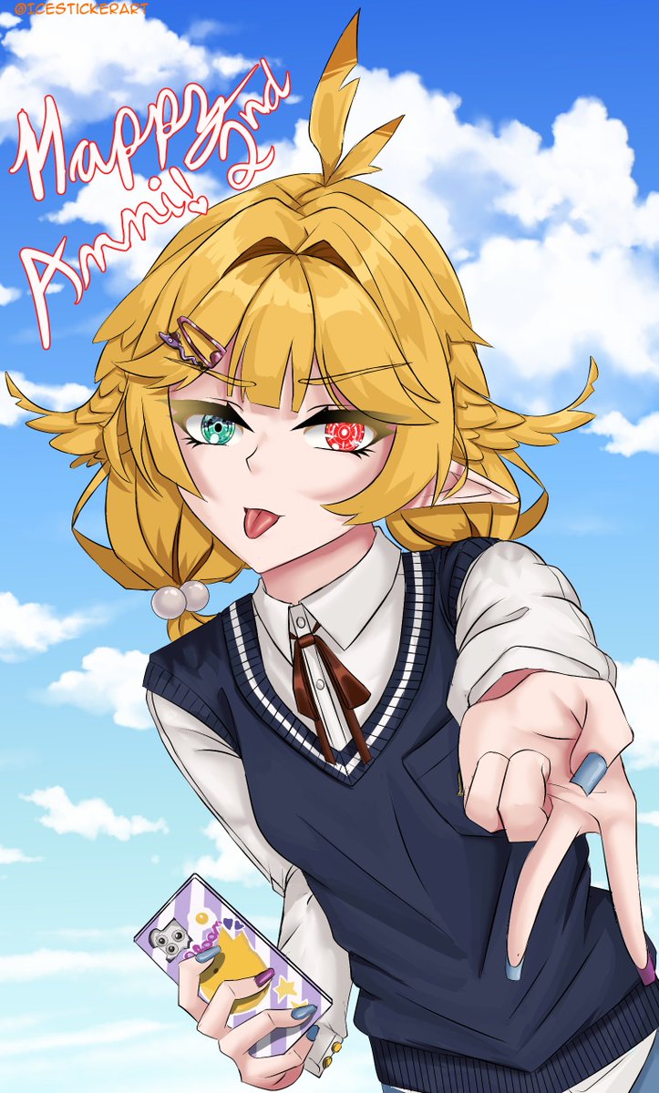 It is Doki's 2nd Anniversary 

Have some School Doki doing the gyaru V for the DPS server

#DokiGallery #DOK2DAY