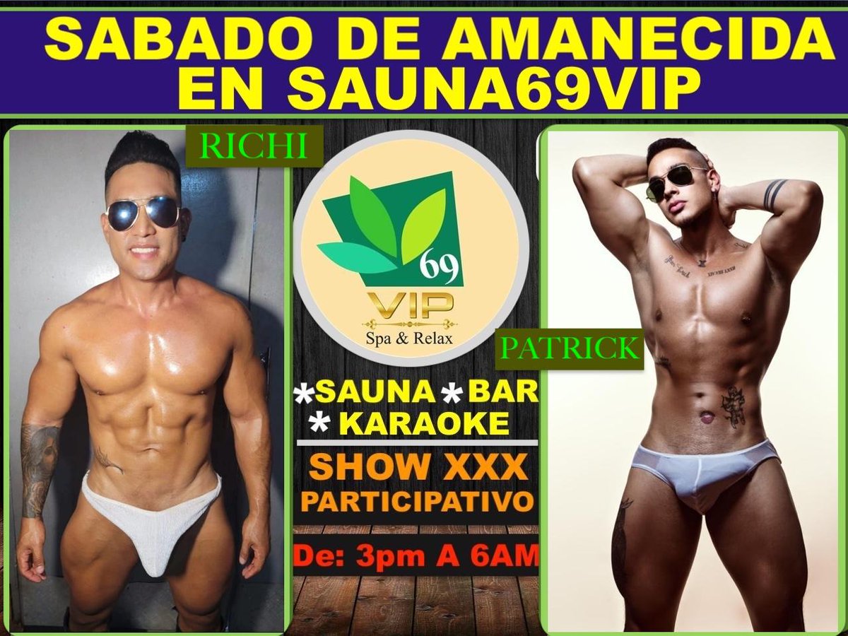 Este sábado sauna69vip 🍆 🍑 ♨️ se viene con todo lo hot ♨️ en amanecida, con show muy caliente ♨️ sin censura dónde tu puedes ser la afortunada, así que ven y disfruta de un sábado de amanecida disferente con karaoke, camaras secas y de vapor  ♨️ piscina y jacuzzi temperado ♨️