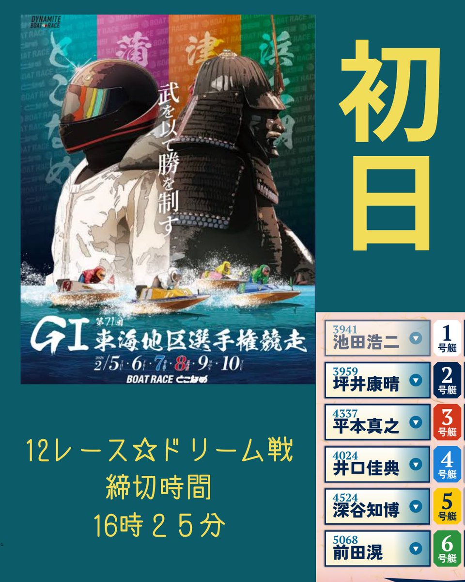 本日も笑顔でお客様を お迎えしております♥️ ☆本日の優勝戦 #ボート