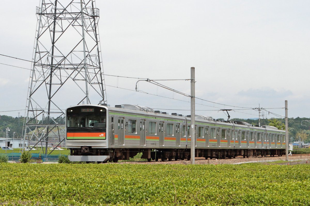 205系 #川越線 #八高線 非電化時代を知っていると、この区間の電車には