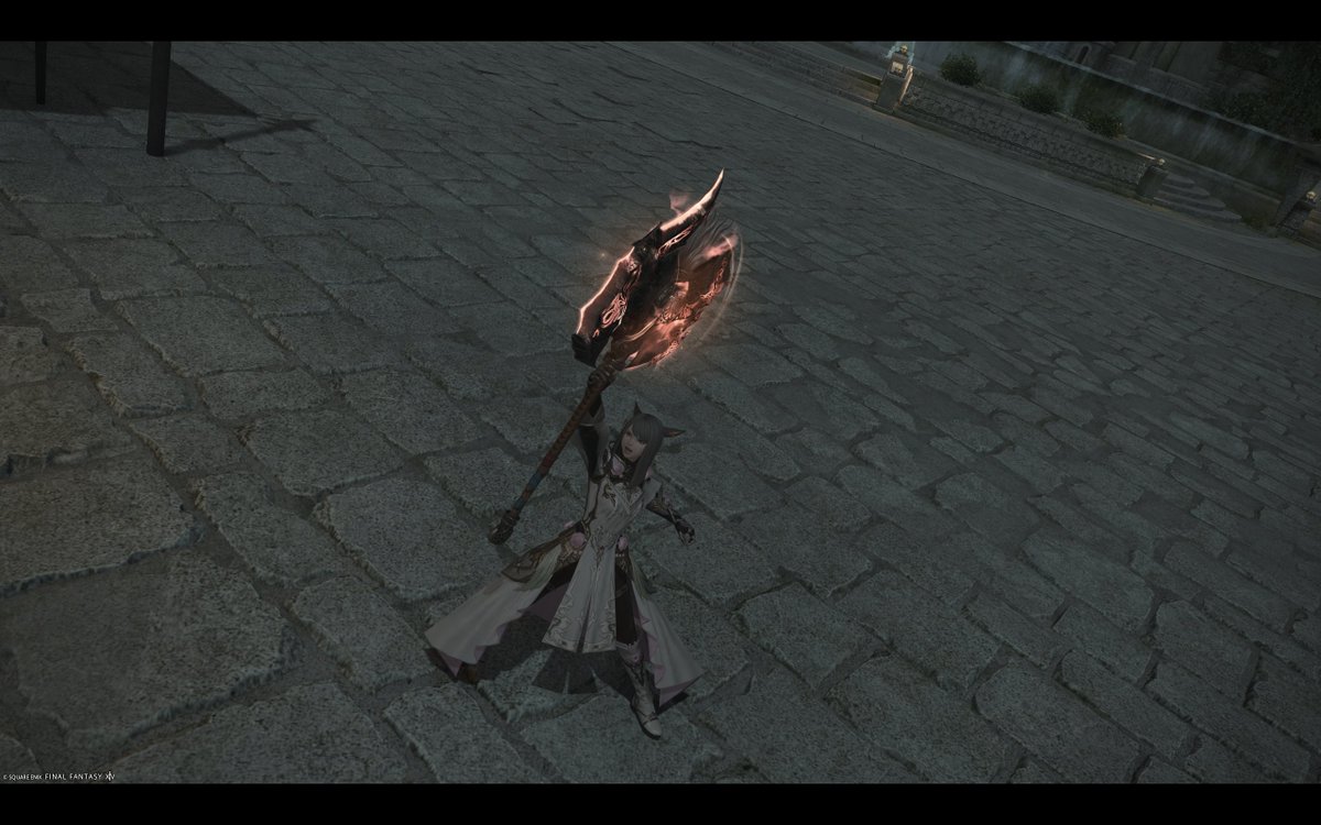Integral_Yamato's tweet photo. 戦士のファントムウェポン3段階目が完成！
#FF14 #pw https://t.co/UJfltSP1Uy