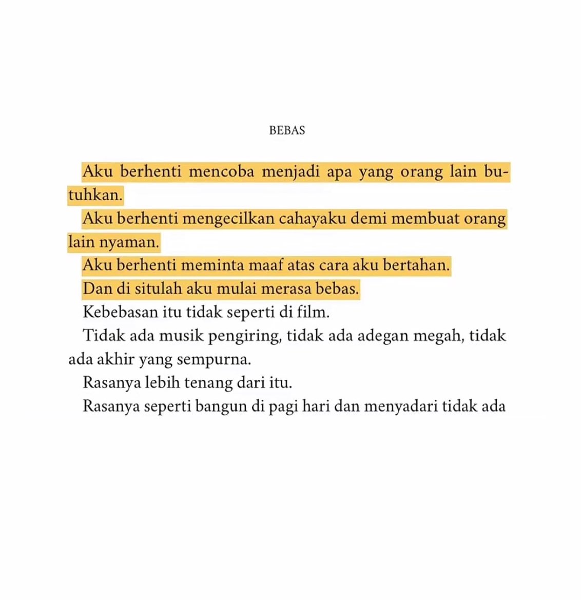 produktifkuy's tweet photo. Zenkuy, udah baca buku #BrokenStrings belum? π₯Ίπ»Β
Broken Strings adalah buku memoar karya Aurelie Moeremans yang menceritakan kisah nyata tentang hubungan manipulatif, trauma, dan proses menyembuhkan diri dengan berani. Indah kan?π»Β
Ini, kutipan favorit Minkuy. Punyamu mana? https://t.co/GSGnmSn74E