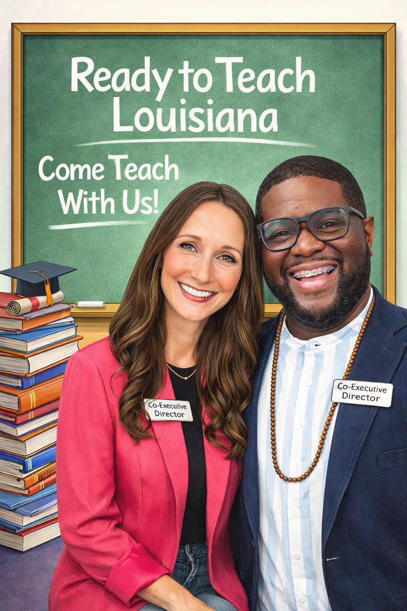 Big smiles. Big hearts for education. 🍎
If teaching in Louisiana has been calling your name, Ready to Teach Louisiana is here to help you answer it. Come teach with us!
Link in comments.

#ReadyToTeachLA #FutureEducators #TeacherCertification #LouisianaEducators