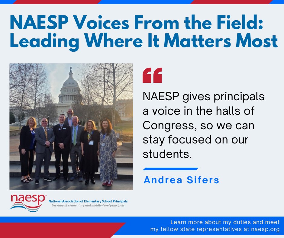 SifersAndrea's tweet photo. I am looking forward to representing Oklahoma and joining my princi-PALS from across the country on Sunday for NSLAC.
I’m grateful for an organization that advocates for public schools, and mostly importantly, public school students!
#PrincipalLife #SchoolLeaderStrong #NAESP https://t.co/4382Z0s0np