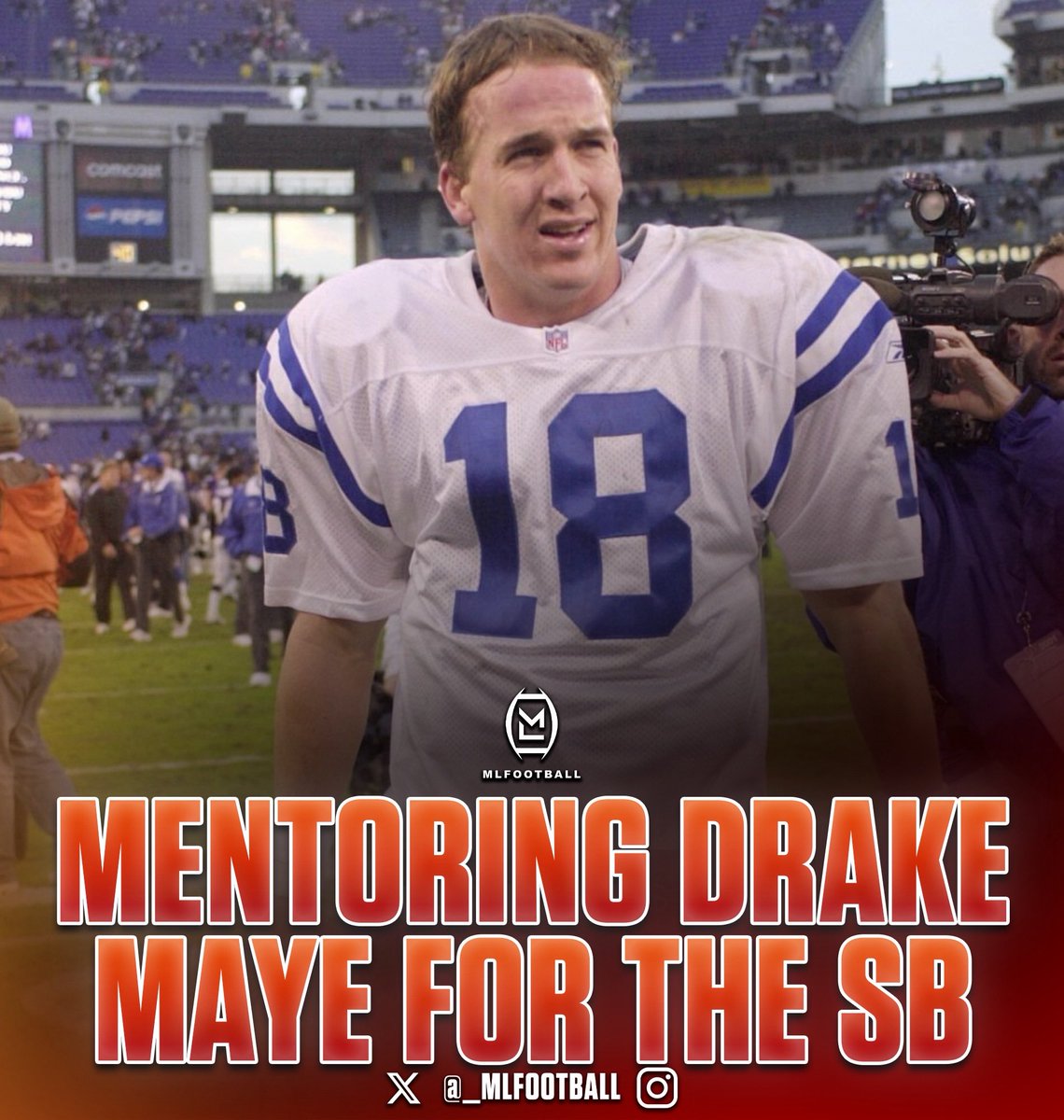 🚨THIS IS AWESOME🚨

#Patriots star quarterback Drake Maye revealed that #NFL iconic QB Peyton Manning reached out him before the Super Bowl.

Manning gave Maye tips &amp; has become a mentor to him. Peyton told Drake to keep the same schedule.

Tom Brady has NOT reached out to Maye.