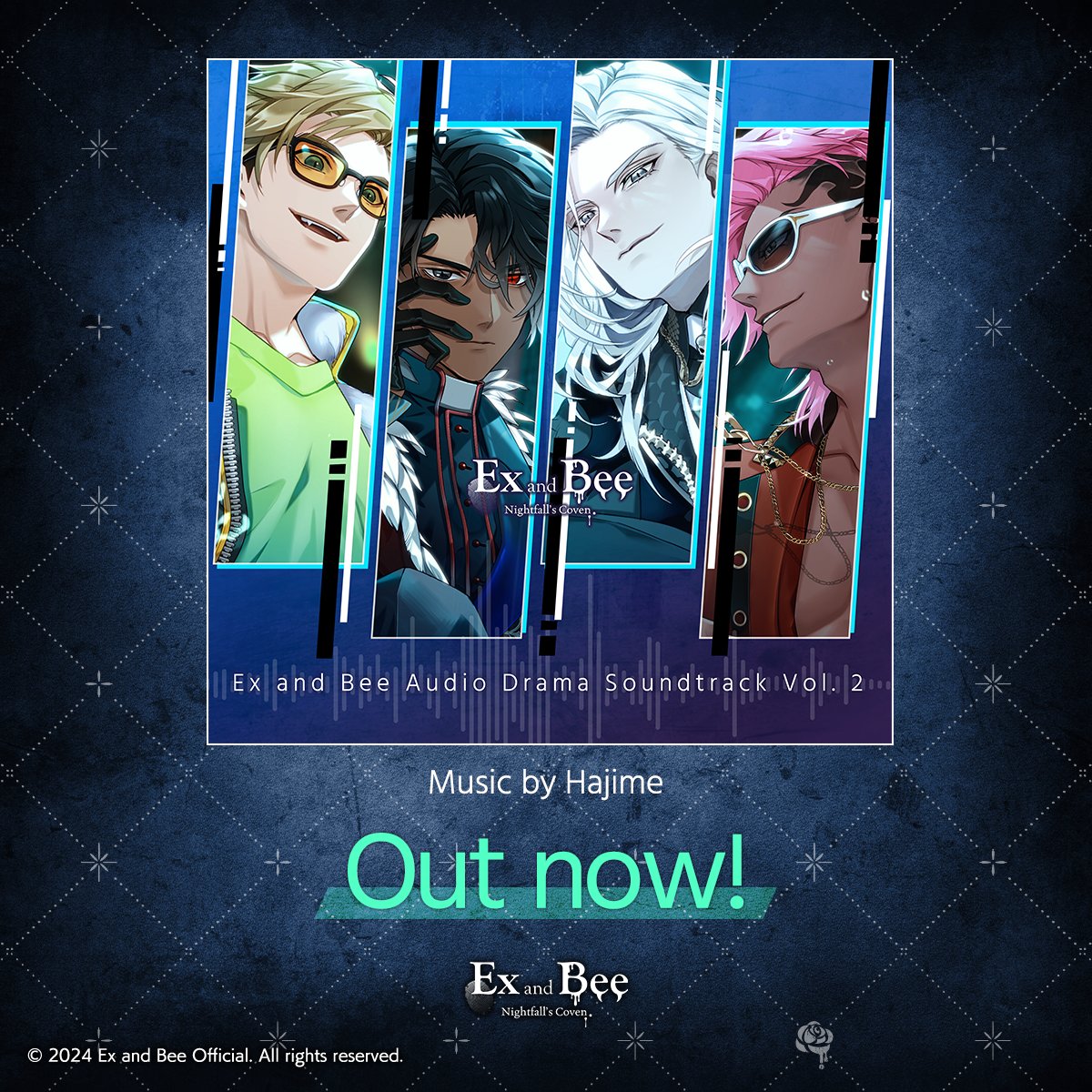 Thank you for your patience!
Ex and Bee's new BGM album, Vol. 2, has been released!📣

linkco.re/9TPsHtcc

This volume includes songs from Season 2, such as Nero's Theme and Club Tyrant's Theme!
Please enjoy it along with Vol. 1!🎧️🎶

#ExandBee