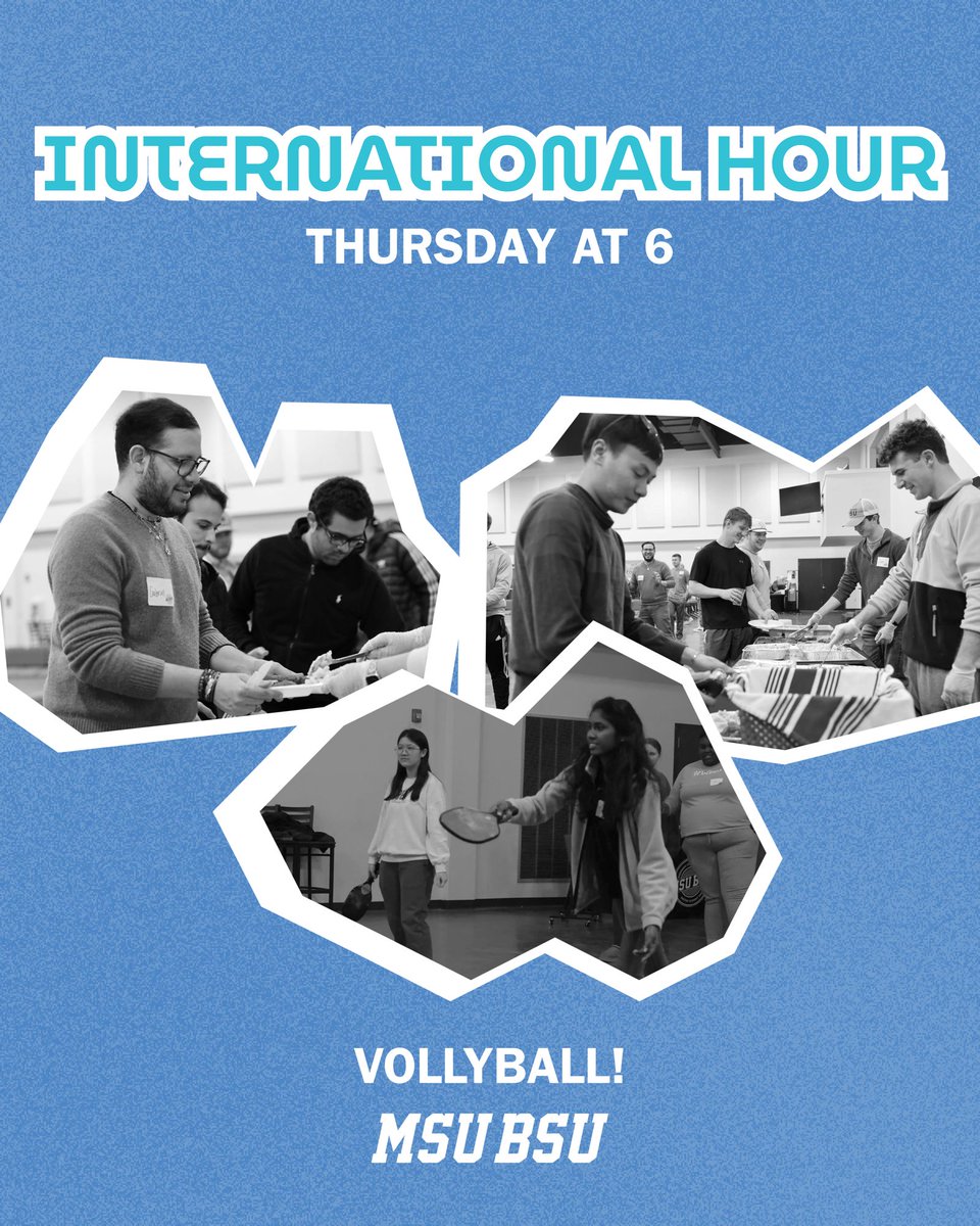 International hour is happening tomorrow at 6! Be there for volleyball!