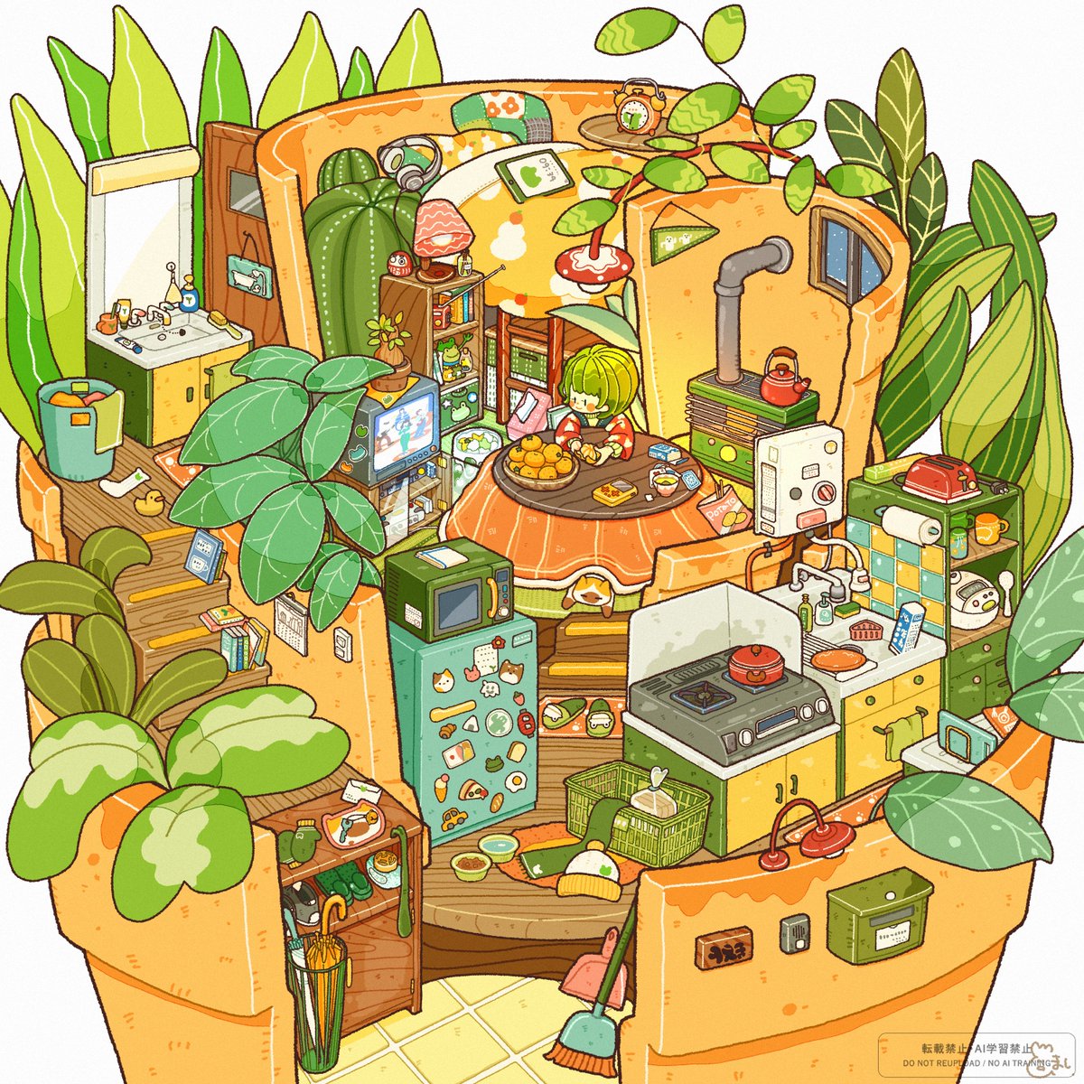 ＼ 毎月5日は #ごちゃ絵の日 ／
過去作で参加☃️✨