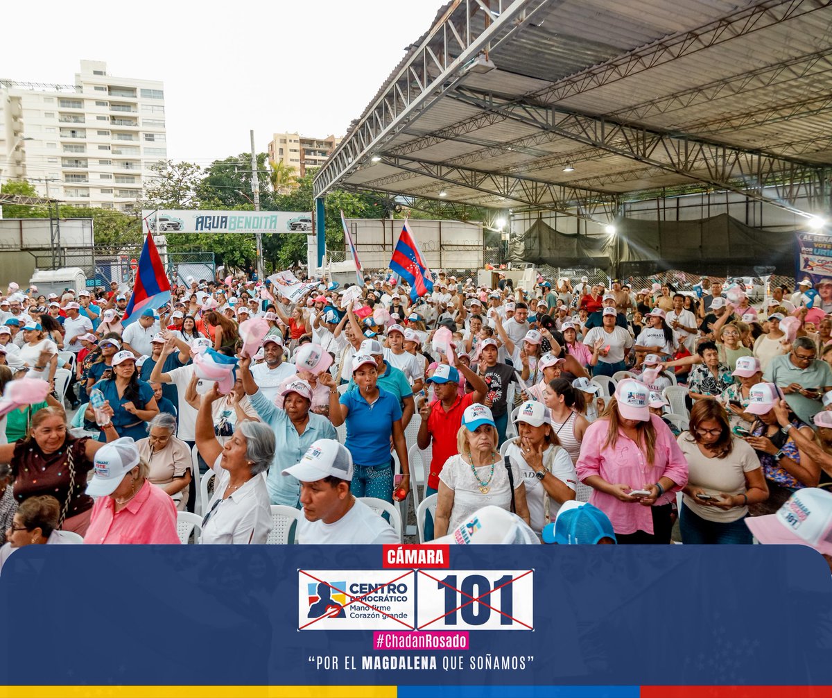chadanrosado's tweet photo. Otra vez gracias por este apoyo que nos convierte en la gran familia CD101 y que nos fortalece con unión y sueños que se cumplirán, que se harán realidad con trabajo, con esfuerzo. En Santa Marta y en todo el Magdalena, con todo mi empeño para que hayan más oportunidades. https://t.co/ubpI6AGvjp