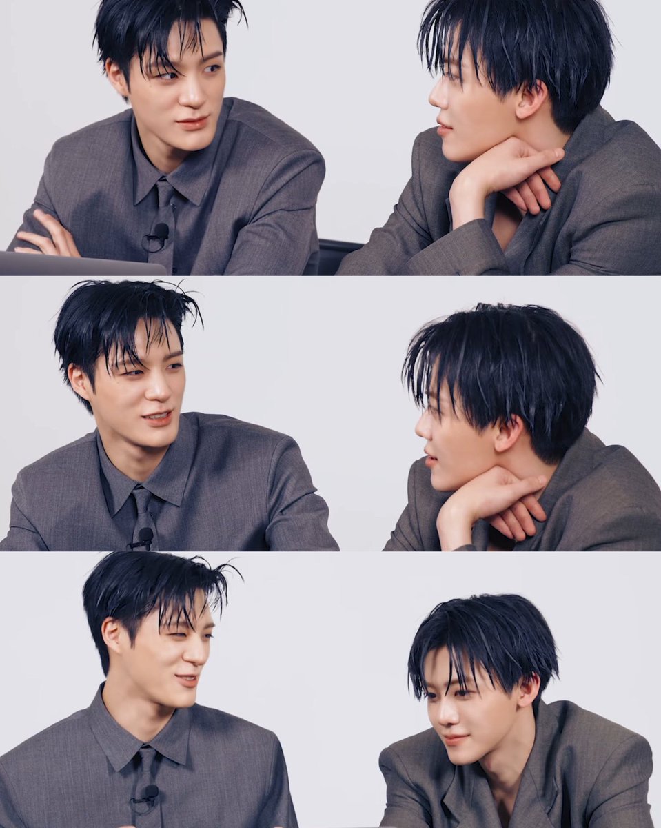 nosushidesu's tweet image. Q: the part they worked hardest on during the wind up shoot

jaemin trying not to smile whenever he looks at jeno.
jeno practicing how to look naturally angry.

😭 one is too in love &amp;amp; always finds his partner cute so he keeps laughingz the other is too soft, cant even get angry…