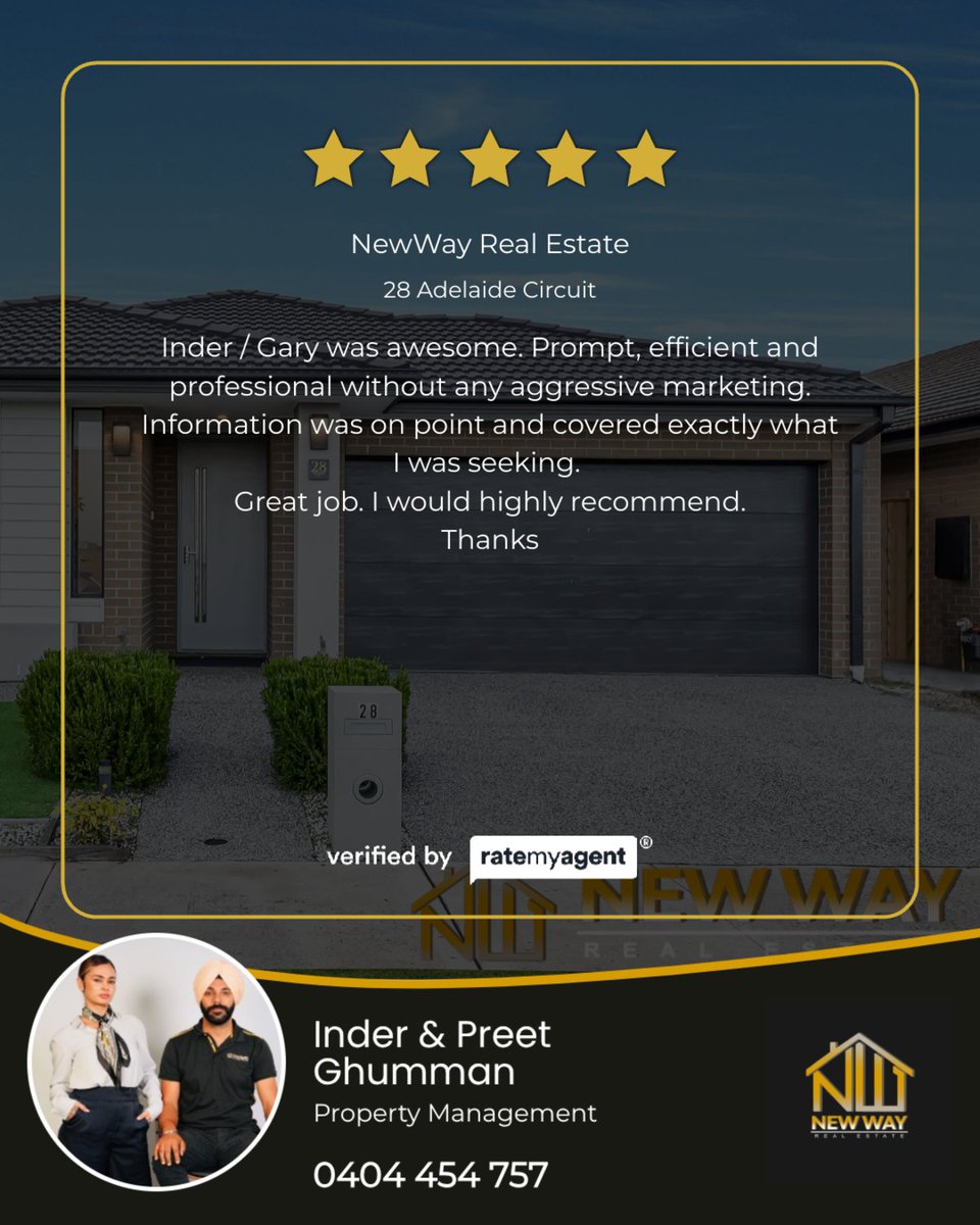 inderbirghuman's tweet image. My latest RateMyAgent review in .

...
#ratemyagent #realestate #beveridge#realestate#newwayrealestate#Inderghumman#Wollert#Donnybrook#Craigieburn#Kalkallo#panjab#india#Mickleham#Melbourne#Sydney#Realtor#Wallan
