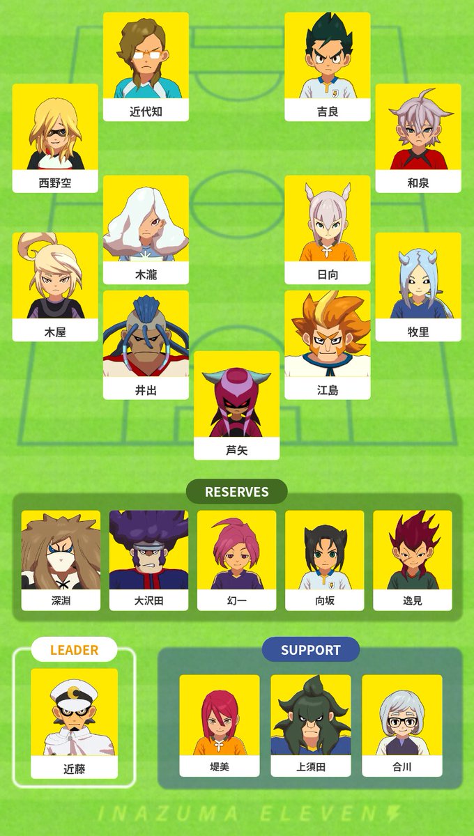 Go1編
まだまだやれますイレブン⚡