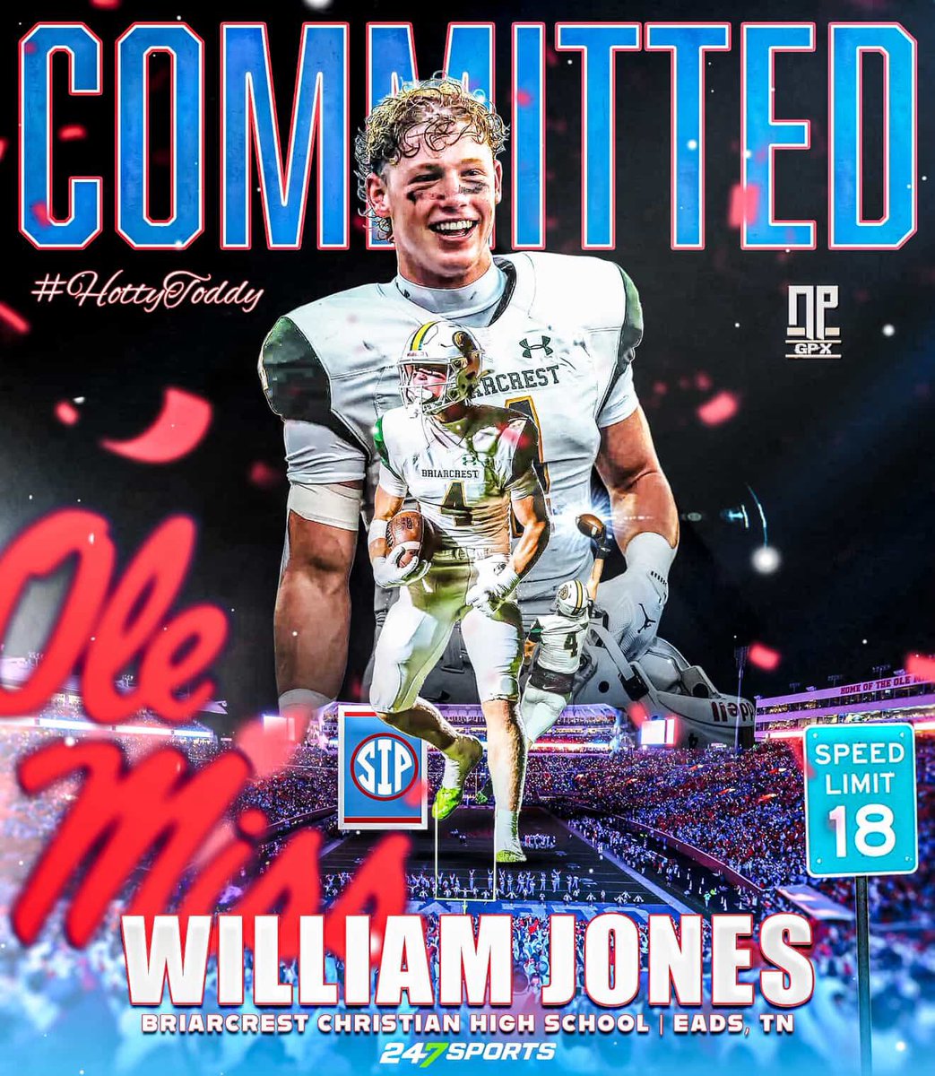 williamjones4_'s tweet photo. Super excited to announce my commitment to @OleMissFB. Beyond blessed for this opportunity and thankful for everyone who was apart of this. Ready to get to work!
@Austin_Thomas55 @drm_12 @RobbyDonaldson @bjhsctucker @CoachSaunders21 @walkerj29 @Football_BCS @johnvarlas https://t.co/siLHpSxwuN