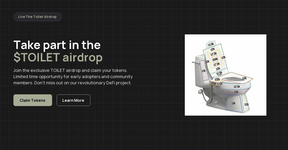 Present_for_BBC's tweet photo. BREAKING: $TOILET LIVE!
Exclusive  only for community holders
First come, first served — claim now before it's gone!
https://t.co/ckuc7T8ohk https://t.co/xDgLPyGanf