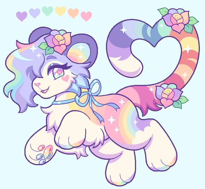 eelliedesigns's tweet photo. Rainbow Roses Tiger🌈✨ https://t.co/g5ylkoeDtb
