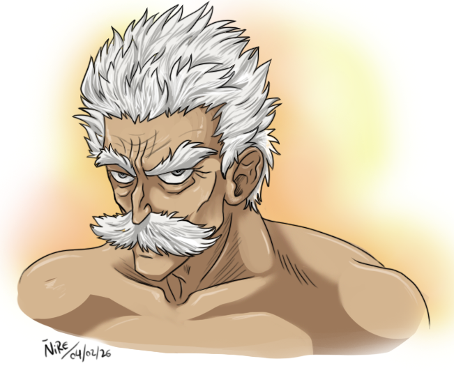 Bang practise+trying something with the coloring as an unusually long warmup before I continue working on an art trade ^^ #Silverfang #OnePunchMan