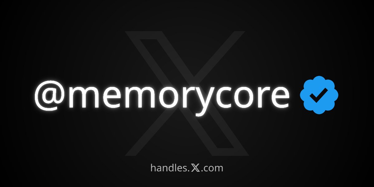memorycore tweet media