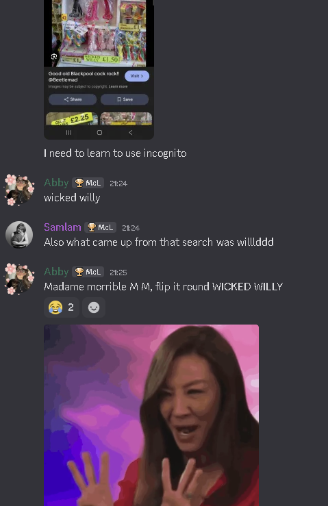 AbsiesGames's tweet photo. the groupchat has gone rogue https://t.co/OBWW5qxlgd