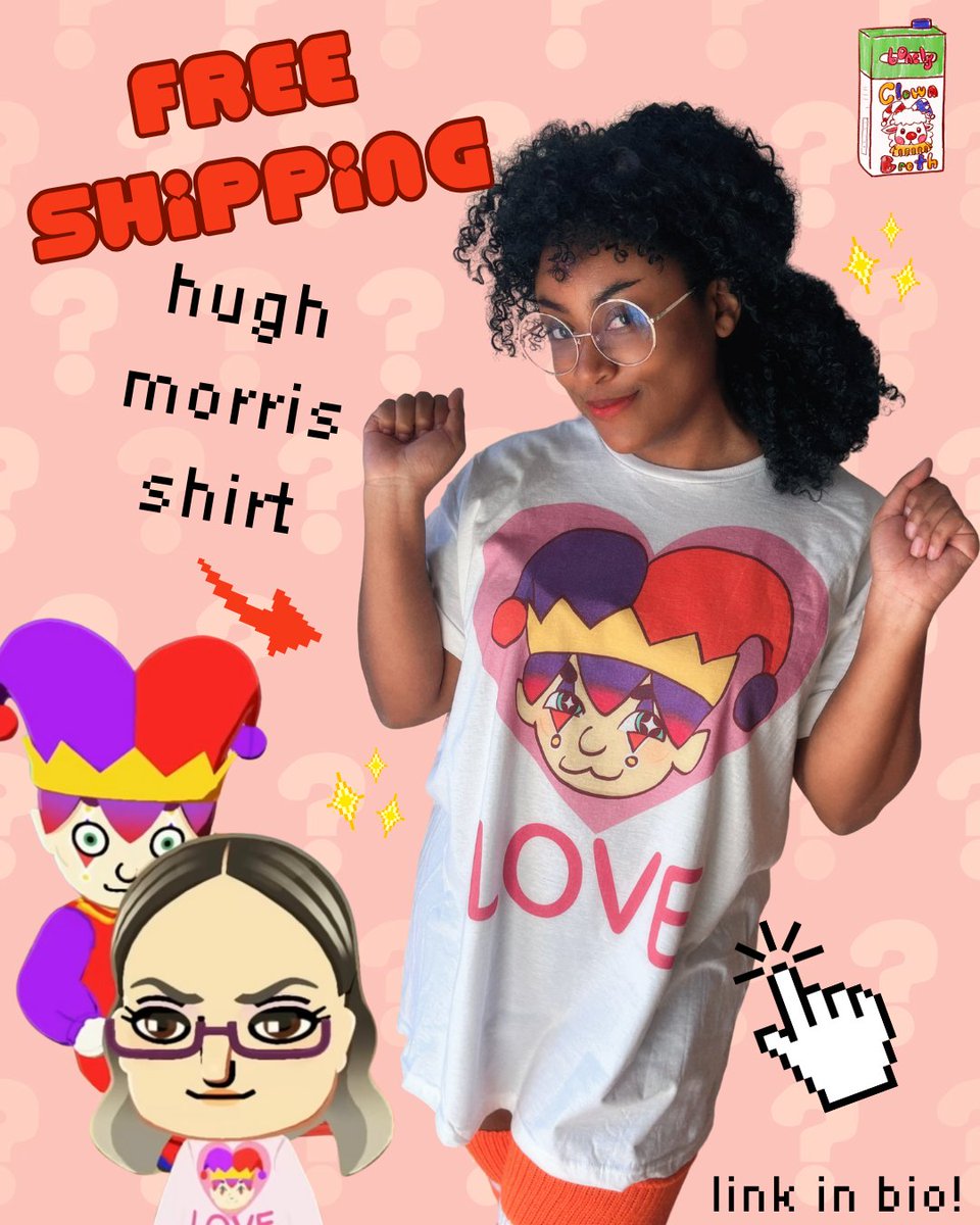b0nslytv's tweet image. 🎪HUGH MORRIS LOVE SHIRTS ARE LIVE! 🎡
are you the one who truly loves hugh morris? grab a shirt from my etsy shop! link in my bio – several sizes and colors options – US shipping only (๑╹ω╹๑ )
.
.
#tomodachilife #hughmorris