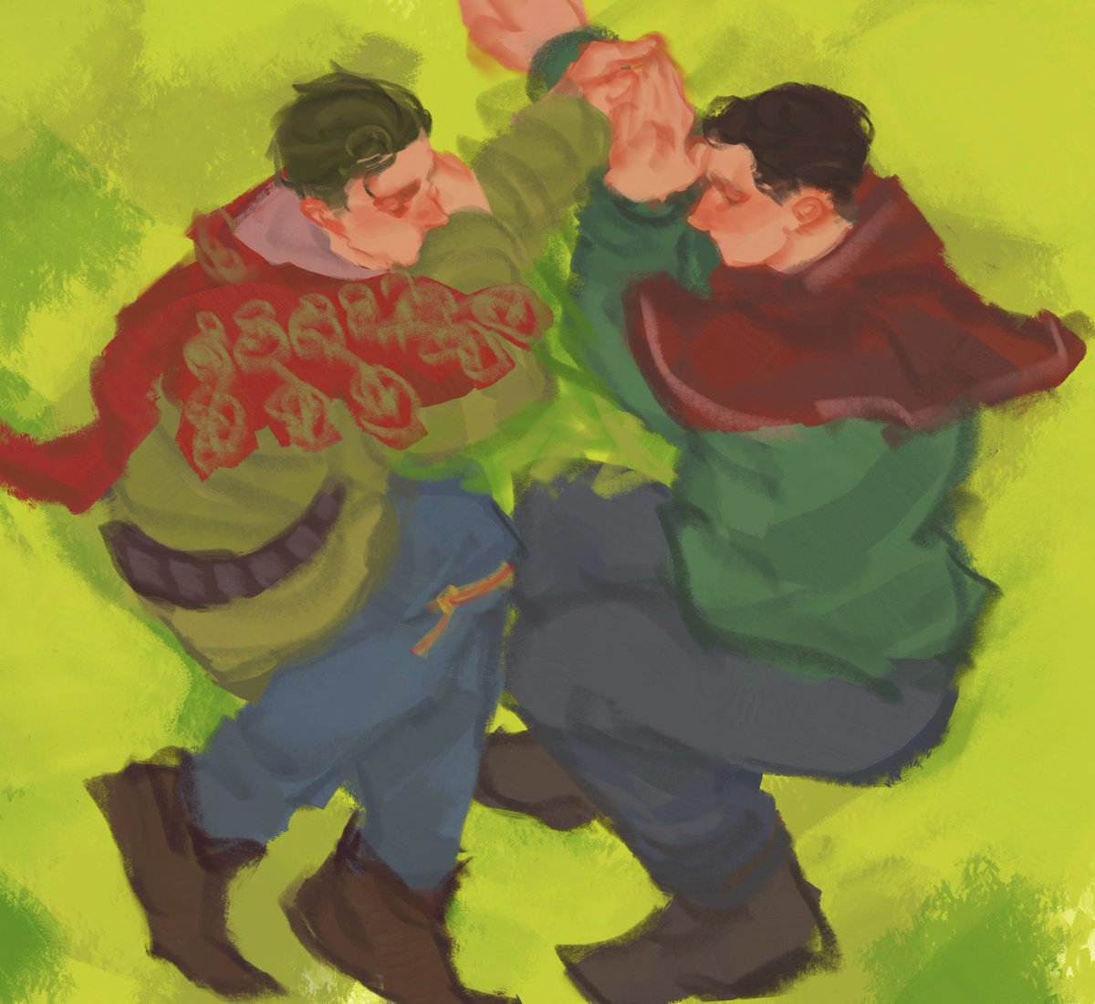 happy #kcd2 anniversary!! so grateful for this game that is still inspiring me every single day a whole year later💚💛⚔️