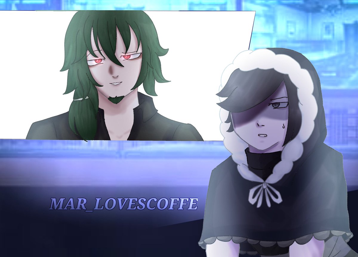 Un dibujo de Risko y Makkusu! Los personajes pertenecen a <a href="/DMACARO_/">DMACARO</a>