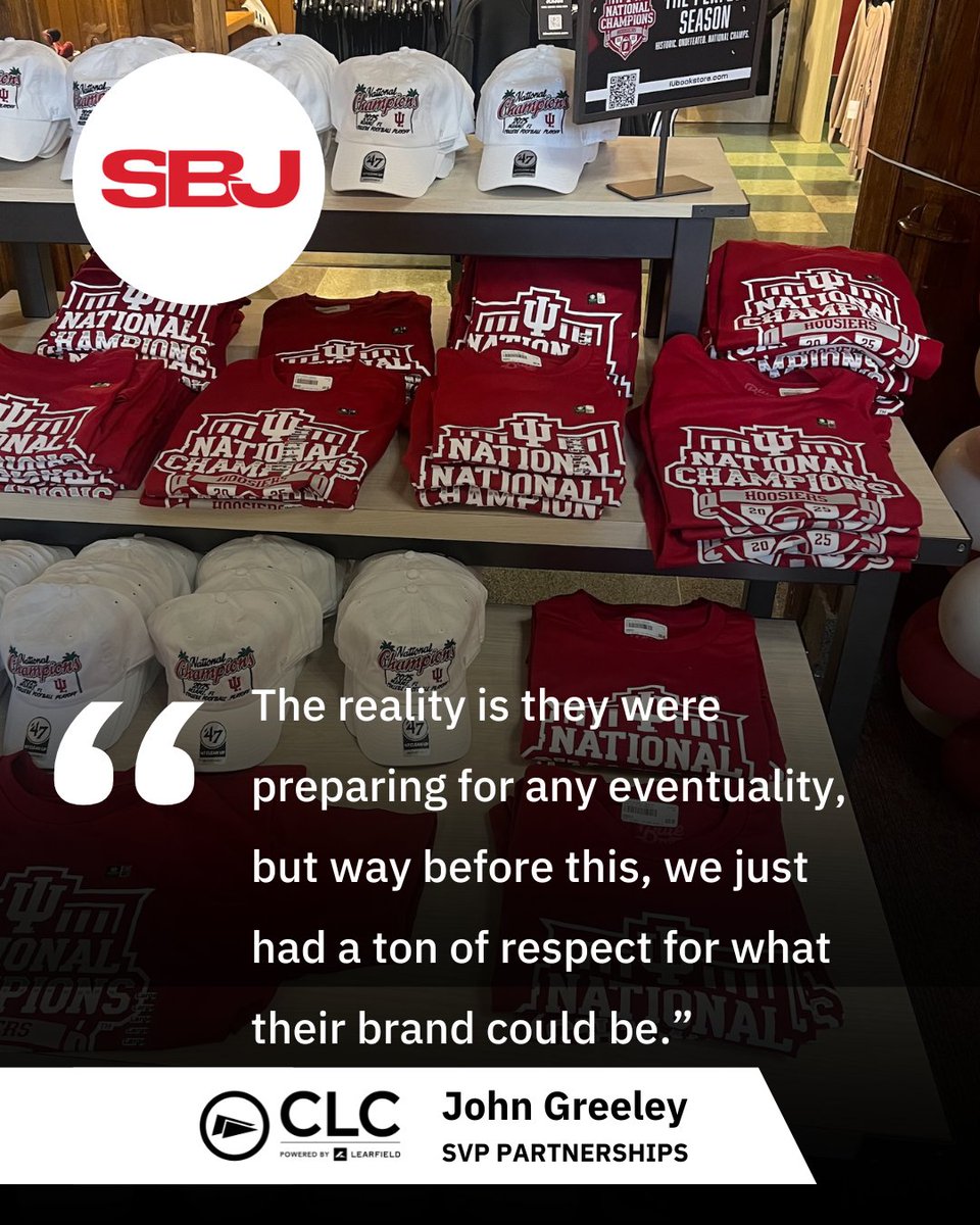 National champions merchandise is a hot item for passionate <a href="/IUBloomington/">IU Bloomington</a> fans celebrating their team’s historic undefeated season and ultimate victory. <a href="/SBJ/">Sports Business Journal</a> provides a little insight into this great hot market run and our collaboration with IU to help them deliver success.