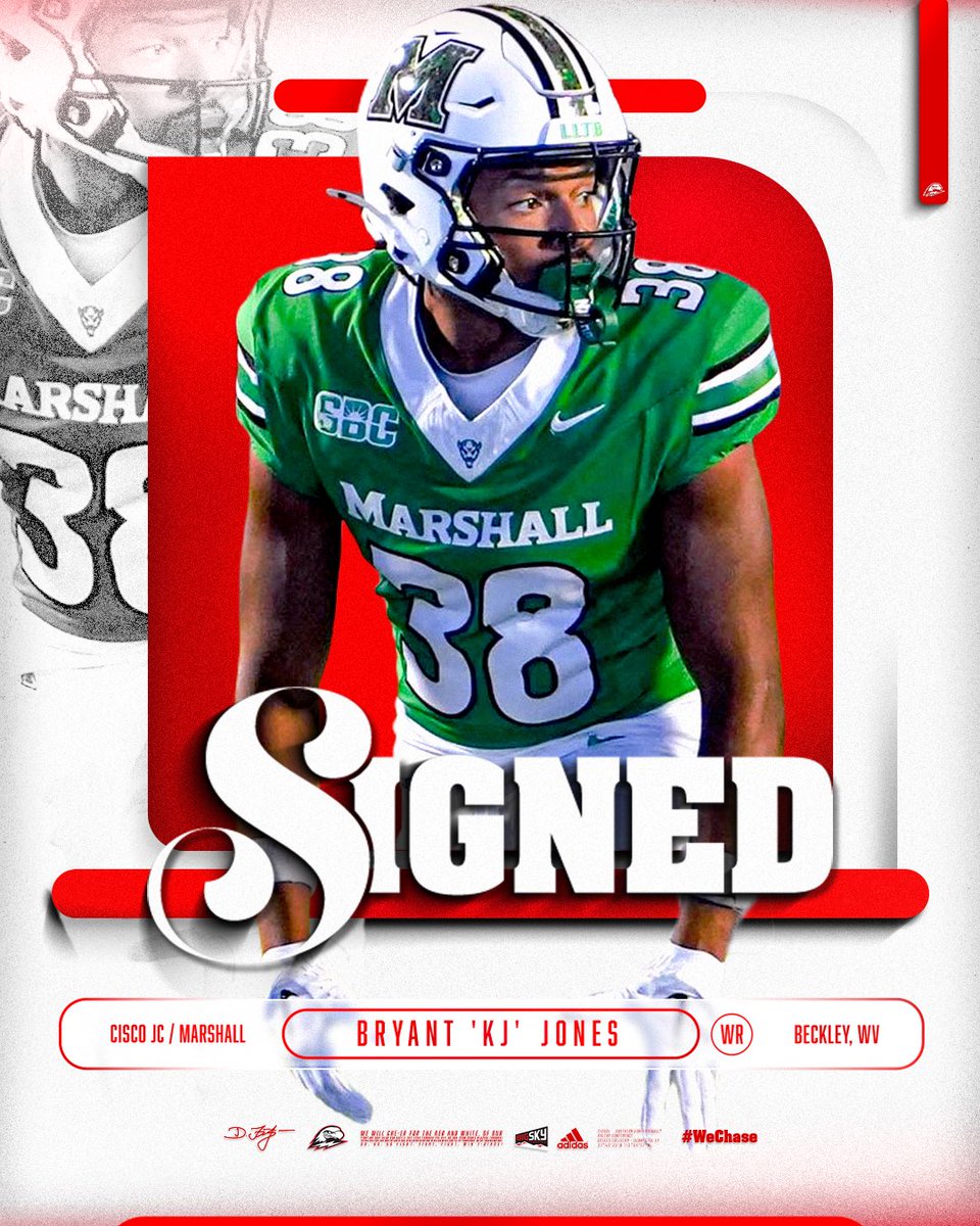 SUUFB_'s tweet photo. Welcome to Southern Utah Football, @isokj12 ✍️ 

#WeChase ⚡️ #TBirdNation ⚡️ #RaiseTheHammer https://t.co/bUIPTgoGRQ