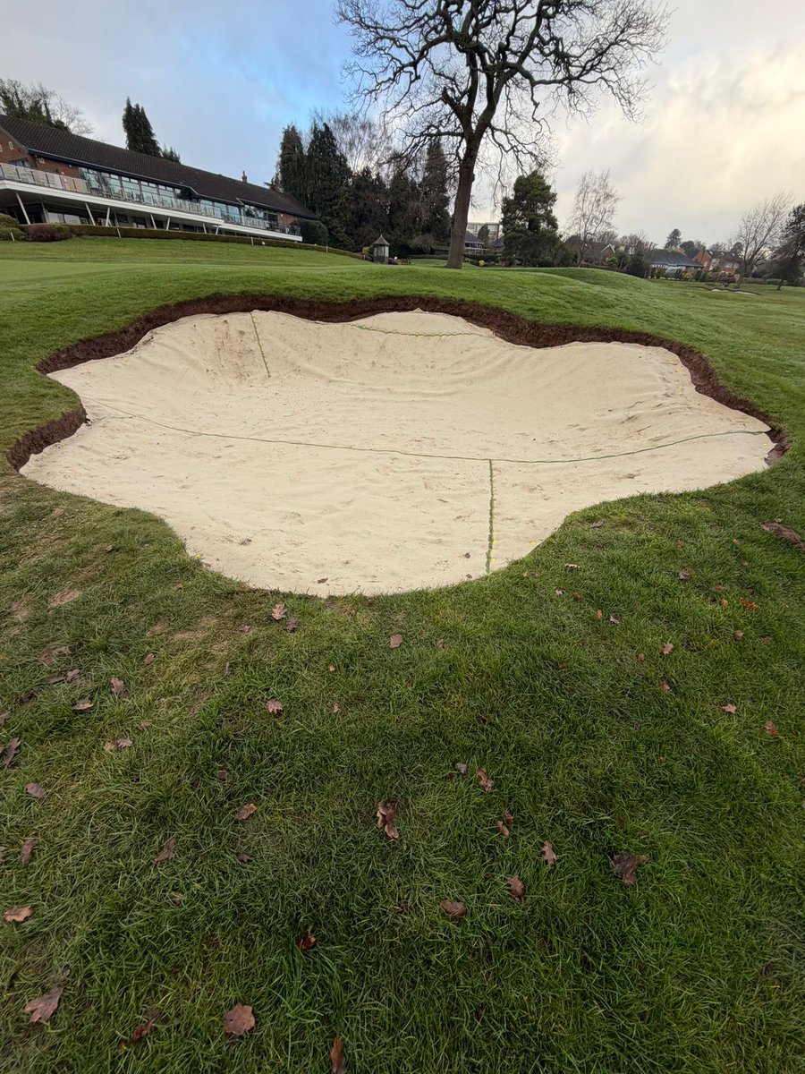 Another 2 courses visited today, 9 bunkers lined with industry leading #BunkerMat by our expert installers. Big day <a href="/KilworthSprings/">Kilworth Springs</a> tomorrow.