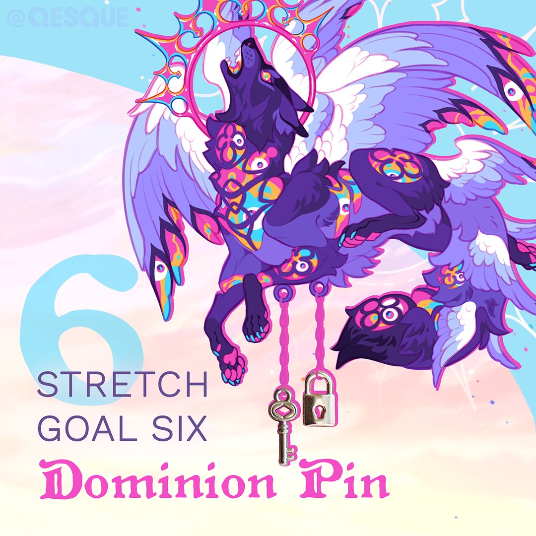 Qesques's tweet photo. 🧿 Sixth Stretch Goal Unlocked! 🧿

With this unlock, the full Second Hierarchy of Choir Critters is complete! 😇
Next up? The Deluxe Throne Pin (a unicorn/peryton hybrid) is just $600 away! 🦄

Help choose which stretch goal comes next by voting in the poll!
🎺 Link in bio! https://t.co/snEIKEFAkV