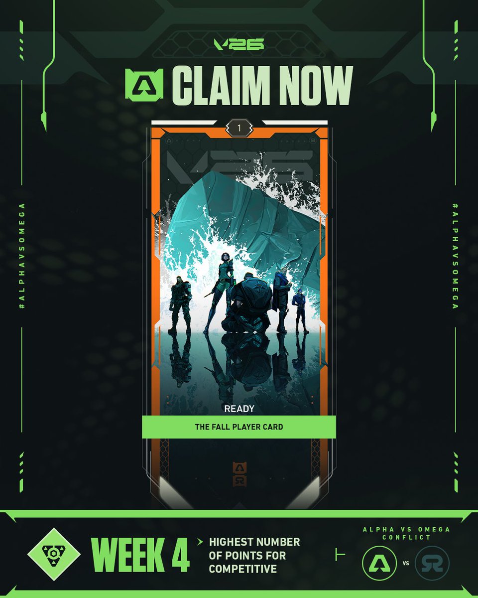 A last chance was all you needed. Alpha, you’ve earned this. #AlphaVsOmega