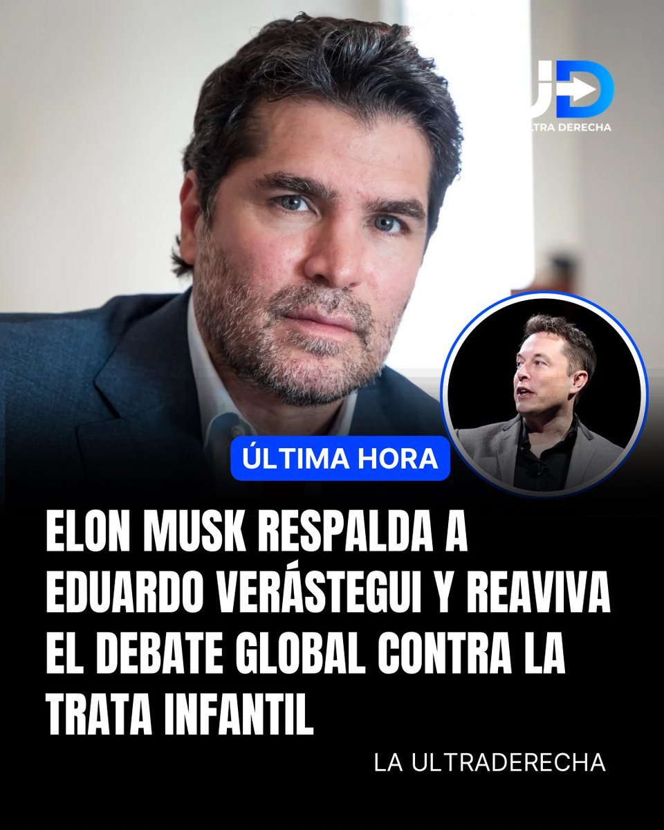 🚨 ¡AL MOMETO! <a href="/elonmusk/">Elon Musk</a> respondió a una publicación de <a href="/EVerastegui/">Eduardo Verástegui</a> en X, confirmando su veracidad con un contundente “It’s true”. El intercambio generó fuerte repercusión al estar vinculado con la lucha contra la trata infantil y la exigencia de justicia.

Verástegui, productor