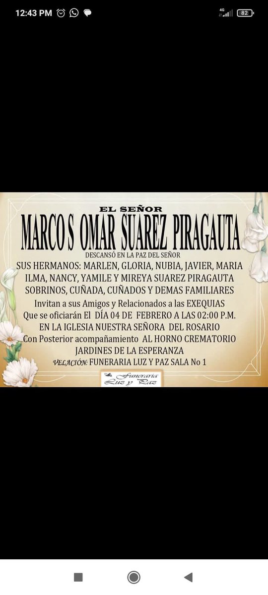 Murió mi amigo Marcos Omar Suárez excampeón mundial para olímpico de natación  varias veces, de niño tenía poliomielitis, estudiamos juntos en Sogamoso en el colegio Sindicato, hombre humilde e inteligente, murió ciego colateral a su discapacidad. Buen viaje Marcos.