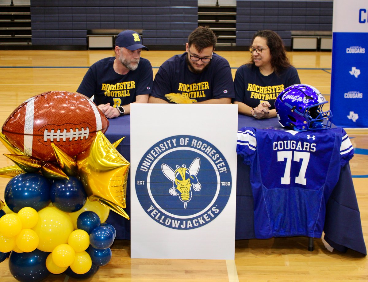 Jarrell_ISD's tweet image. 🎉✍️ National Signing Day 
Today, we’re celebrating four outstanding student-athletes who officially signed to continue their academic and athletic journeys at the next level! 
Congratulations to:
🏈Marco Cosimeno,🏐Jazmine Gonzalez ,🥎Abigail Berrios, and 🏈Jaysen Hobbs