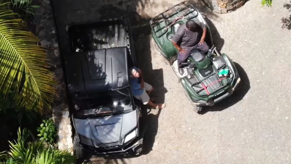 Remember when somebody flew a drone to the island after Epstein's death was announced and got this photo lol