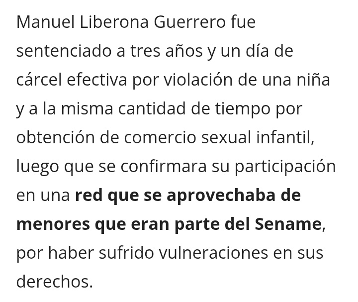 Denis_Sota's tweet photo. #Epstein
#Spiniak
#Schaffer
Manuel Liberona Guerrero investigado desde 2014 x ser el líder d 1 red d explotación sexual infantil q operaba en Región d Los Lagos tuvo como víctimas a 15 usuarias d Sename, siendo tb acusado d violación.
Fue sancionado 3 años accediendo a beneficios https://t.co/H0dyIb45jF