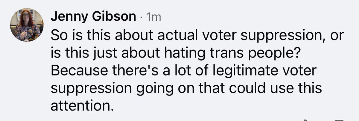 “Jenny” here asks me if my recent substack about Women’s vote/Women’s voices is important enough. 

Men like “Jenny” would like women to sit by passively and allow women to be redefined as an identity category that men can opt into at will. 

When this happens women lose the
