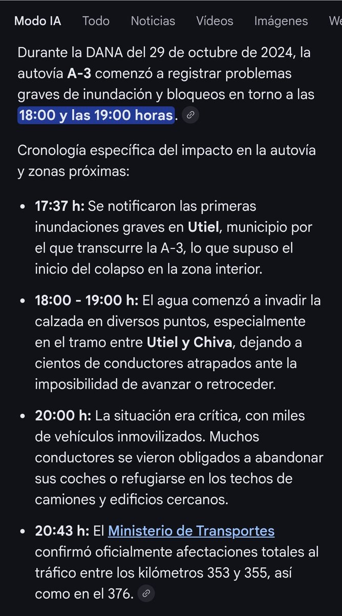 GuillermoRocaf1's tweet photo. BRUTAL 🎯👇La GRAVE RESPONSABILIDAD de @oscar_puente_ en la DANA de VALENCIA 😱

1. A las 18.55 reventó el medidor de Caudal del Barranco del Poyo en el Cruce con la A-3 (Autopista del Estado)

2. El Ministerio de Transporte NO lanzó la ALERTA de RIESGO en esa Autopista hasta las 20.43

Dos horas en informar ⚠️ Véase la nota de prensa

Óscar Puente llegó muy tarde a ADEMUZ y también a VALENCIA 🎯

Cuántas personas murieron por la DANA en las Carreteras del Estado?

La corrupción de @sanchezcastejon MATA 😡

https://t.co/uPNDws7rWK