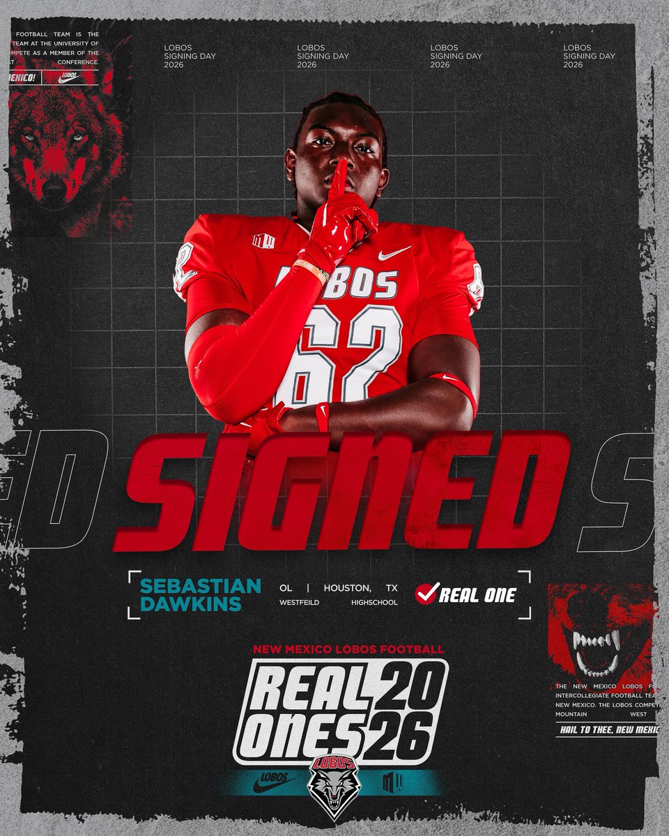 JordanALange's tweet photo. I was more than happy to help the Lobos with their signing day campaign. Starting something from scratch for a team's big moment is always a thrill, especially when they give you creative freedom. Here is a peek at how it turned out. 

#sportsdesign #freelance #builttocompete https://t.co/TnpcnaQSoh